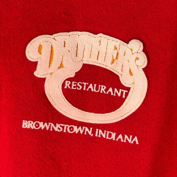 Vintage Druther’s Restaurant Brownstown Indiana IN Crewneck Sweater XL USA - Picture 4 of 9